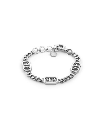 Philipp Plein Unisex Armkette Edelstahl silber PLEIN LETTERING PJ1AA23BU