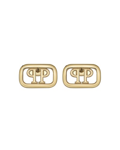 Philipp Plein Damen Ohrringe Edelstahl IP Gold PLEIN LETTERING PJ1AA25EU