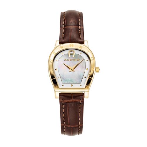 Aigner Damen Uhr Armbanduhr Edelstahl gold AGW.276001-SET