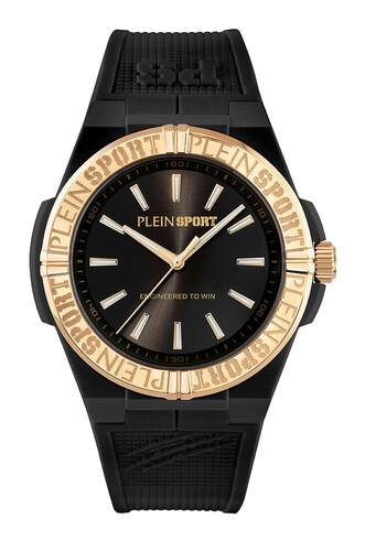 Plein Sport Unisex Uhr Analog Quarz LASERSTRIKE Schwarz PSFGA0726 Silikon