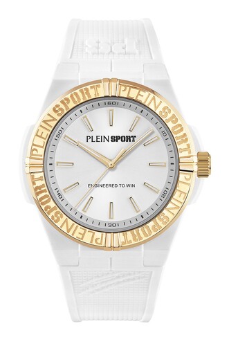 Plein Sport Unisex Uhr Analog Quarz LASERSTRIKE Wei� PSFGA0826 Silikon