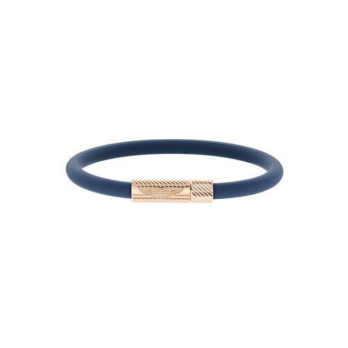 ASTON MARTIN Herren Armband Silikon blau Edelstahl AML THRILL MJRSS6BL3