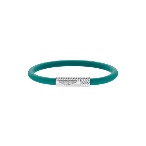 ASTON MARTIN Herren Armband Silikon gr�n Edelstahl AML THRILL MJRSS6BM0