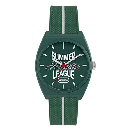 Adidas Unisex Uhr PROJECT TWO Kunststoff gr�n AOST26029