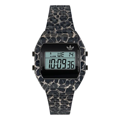 Adidas Unisex Uhr DIGITAL TWO Edelstahl schwarz AOST26032