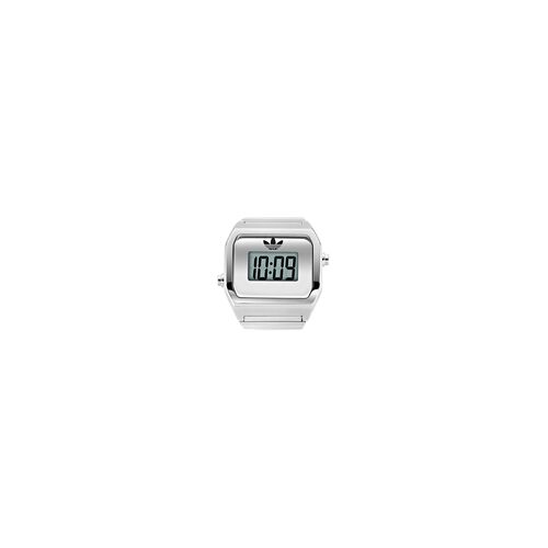 Adidas Damen Ring Uhr DIGITAL TWO RING Edelstahl silber AOST26037