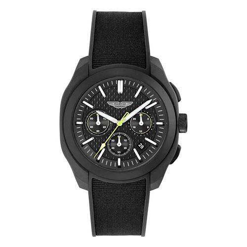 ASTON MARTIN Herren Uhr Chronograph Armbanduhr AML THRILL MTRC1S601 Silikon