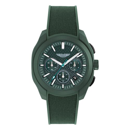 ASTON MARTIN Herren Uhr Chronograph Armbanduhr AML THRILL MTRC1S605 Silikon