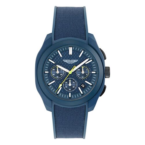 ASTON MARTIN Herren Uhr Chronograph Armbanduhr AML THRILL MTRC1S606 Silikon