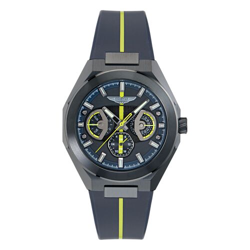 ASTON MARTIN Herren Uhr Armbanduhr AML THRILL MTRI2S602 Silikon