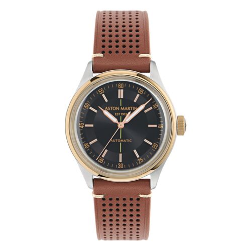 ASTON MARTIN Herren Automatik Uhr Armbanduhr AML TIMELESS MTTS1S604 Leder