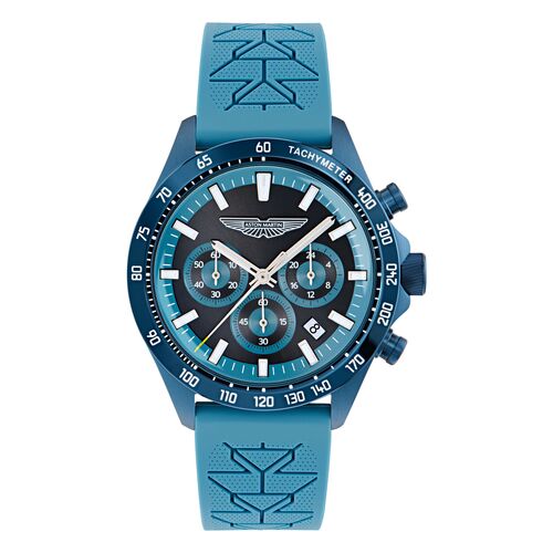 ASTON MARTIN Herren Uhr Chronograph Armbanduhr AML ICON MTIS2S604 Silikon