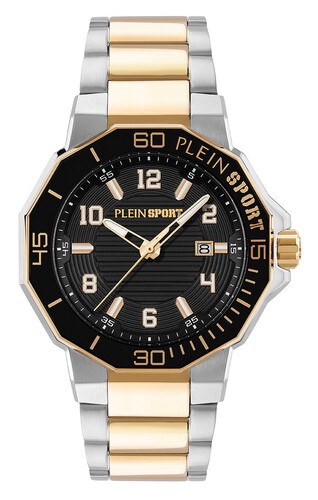 Plein Sport Herren Uhr Analog Quarz TITAN 3H PSUGA0626 Edelstahl