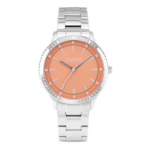 Esprit Damen Uhr Armbanduhr PASTELS Edelstahl Silber H.88875281
