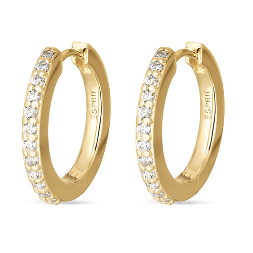 Esprit Damen Ohrringe Creolen Silber goldfarben S.88675894