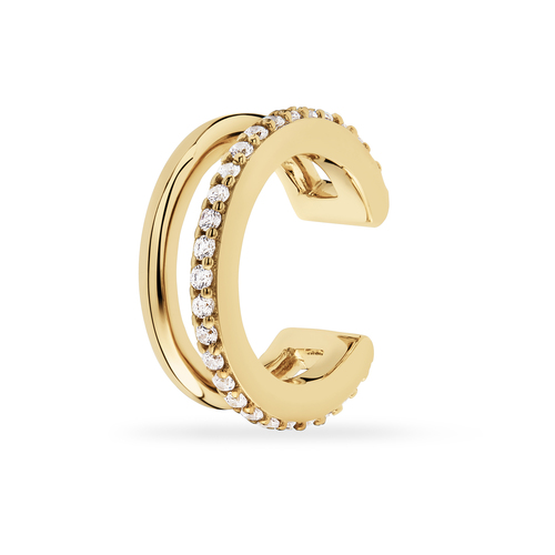 Esprit Damen Ohrringe Single Earcuff Klemme Silber godlfarben S.88676211