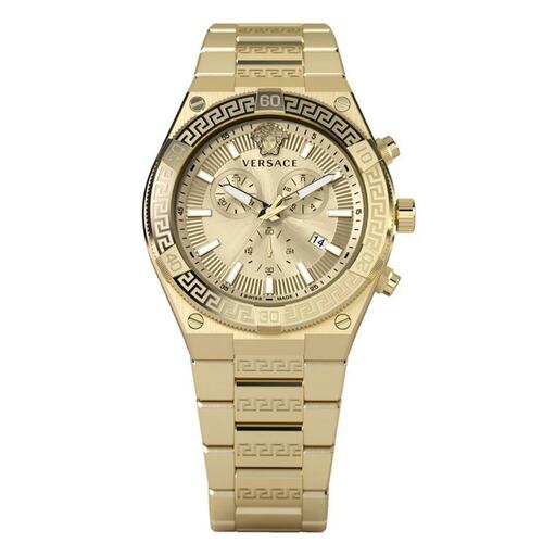 Versace Herren Uhr Armbanduhr Chronograph Sporty GRECA VESO01424 Edelstahl