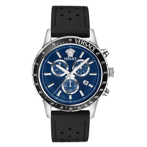 Versace Herren Uhr Armbanduhr SPORT CHRONO VEZCA0124 Leder