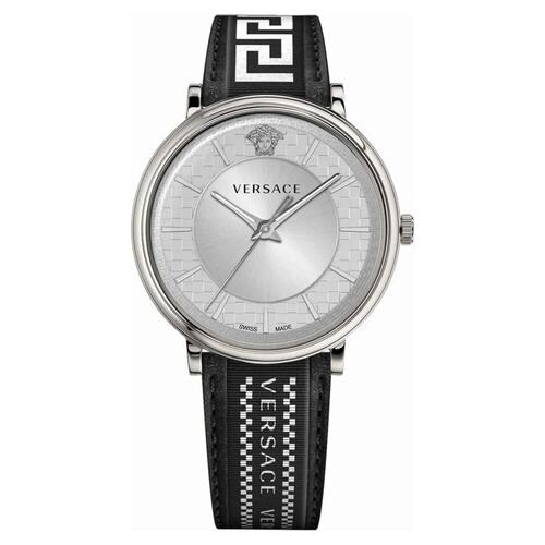 Versace Herren Uhr Armbanduhr V-Circle VE5A01021 Leder