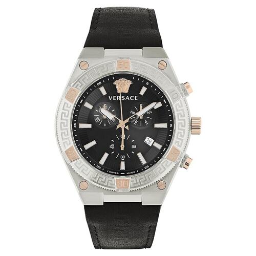 Versace Herren Uhr Armbanduhr Chronograph Sporty GRECA VESO00422 Leder