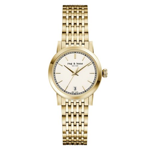 rag & bone Damen Analog Quarz Uhr Armbanduhr Reign RBL260001 Edelstahl
