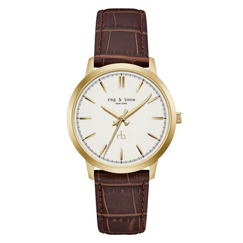 rag & bone Herren Analog Quarz Uhr Manston RBG260021 Leder