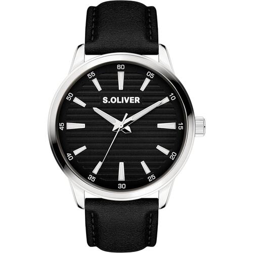s.Oliver Herren Uhr Armbanduhr Leder SO-4409-LQ