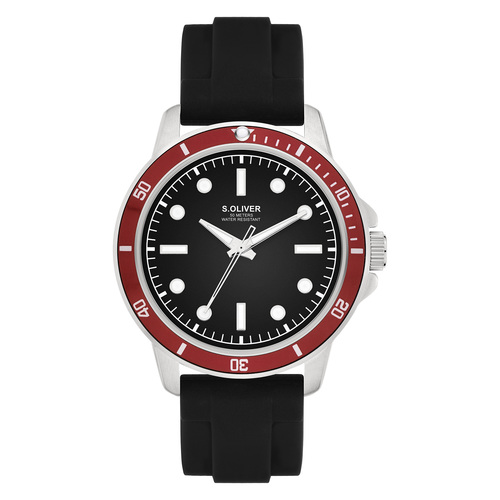 s.Oliver Herren Uhr Armbanduhr Silikon SO-4420-PQ