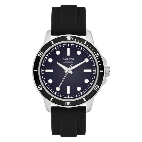 s.Oliver Herren Uhr Armbanduhr Silikon SO-4421-PQ