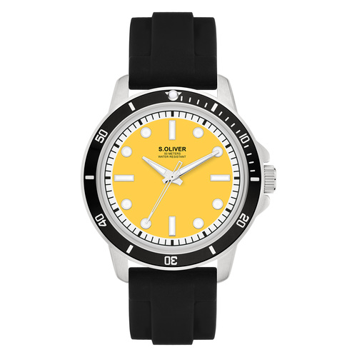 s.Oliver Herren Uhr Armbanduhr Silikon SO-4422-PQ