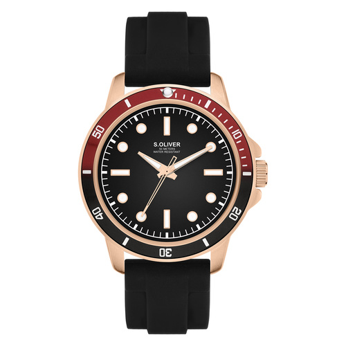 s.Oliver Herren Uhr Armbanduhr Silikon SO-4424-PQ