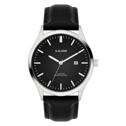 s.Oliver Herren Uhr Armbanduhr Leder SO-4429-LQ