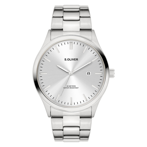 s.Oliver Herren Uhr Armbanduhr Edelstahl SO-4433-MQ