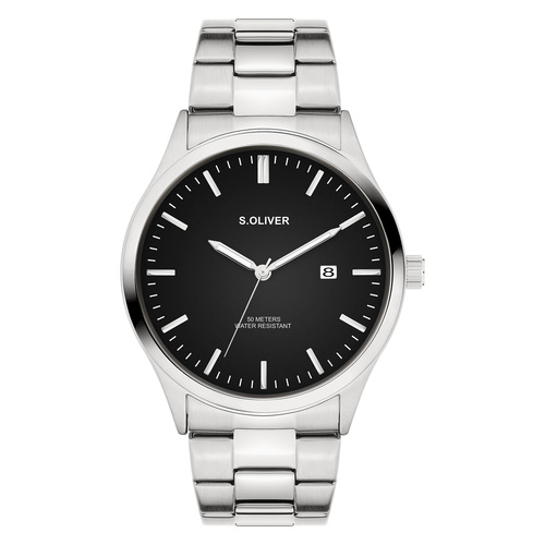 s.Oliver Herren Uhr Armbanduhr Edelstahl SO-4434-MQ