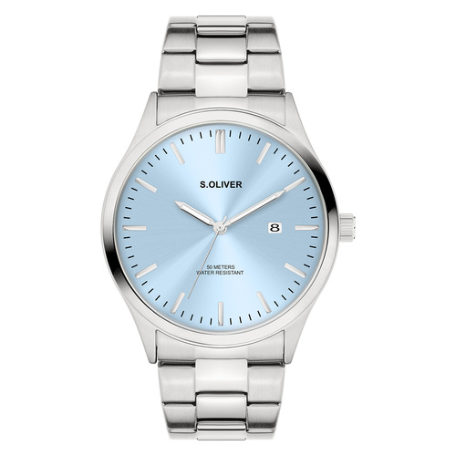 s.Oliver Herren Uhr Armbanduhr Edelstahl SO-4435-MQ