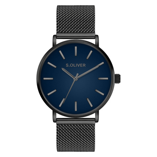 s.Oliver Herren Uhr Armbanduhr Edelstahl SO-4437-MQ