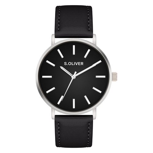 s.Oliver Herren Uhr Armbanduhr Leder SO-4439-LQ