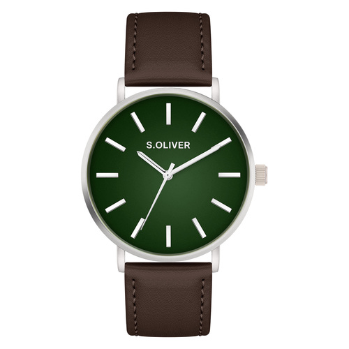 s.Oliver Herren Uhr Armbanduhr Leder SO-4441-LQ