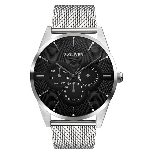 s.Oliver Herren Uhr Armbanduhr Edelstahl SO-4446-MM