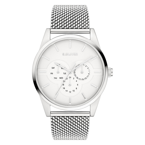 s.Oliver Herren Uhr Armbanduhr Edelstahl SO-4447-MM