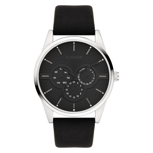 s.Oliver Herren Uhr Armbanduhr Leder SO-4449-LM