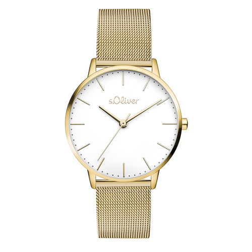 s.Oliver Damen Uhr Armbanduhr Edelstahl SO-4463-MQ