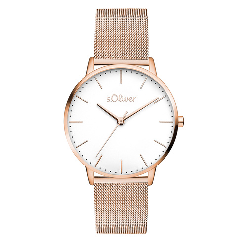 s.Oliver Damen Uhr Armbanduhr Edelstahl SO-4464-MQ