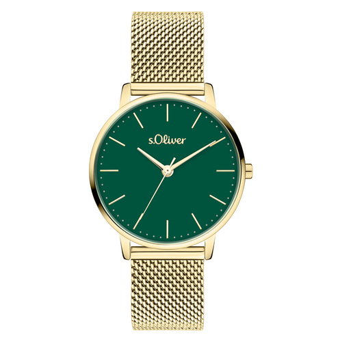 s.Oliver Damen Uhr Armbanduhr Edelstahl SO-4466-MQ