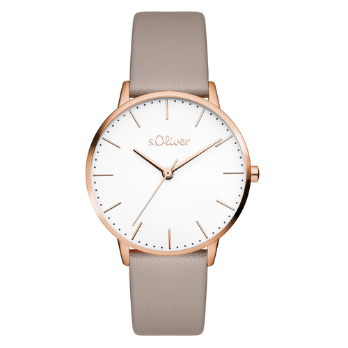 s.Oliver Damen Uhr Armbanduhr Leder SO-4469-LQ 