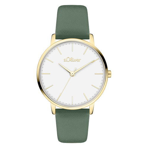 s.Oliver Damen Uhr Armbanduhr Leder SO-4470-LQ 