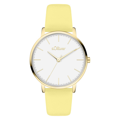 s.Oliver Damen Uhr Armbanduhr Leder SO-4472-LQ 