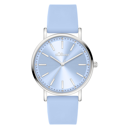 s.Oliver Damen Uhr Armbanduhr Silikon SO-4482-PQ