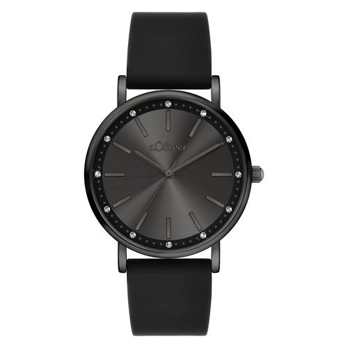 s.Oliver Damen Uhr Armbanduhr Silikon SO-4484-PQ