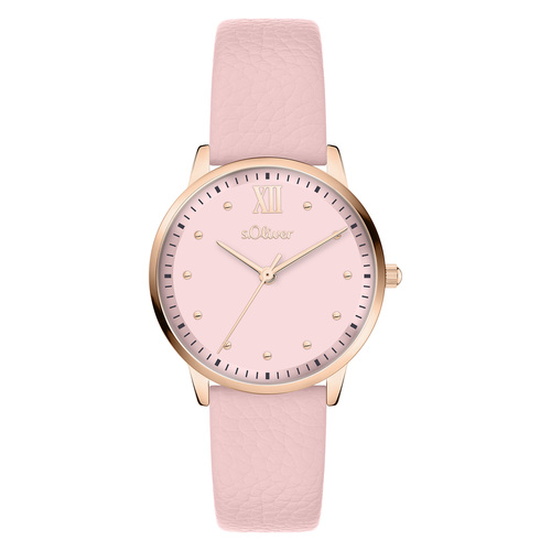 s.Oliver Damen Uhr Armbanduhr Leder SO-4485-LQ